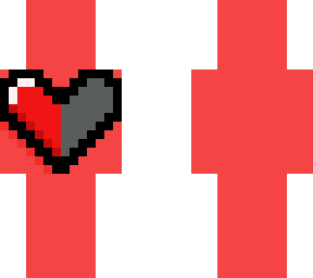red half-heart