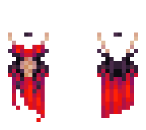 ruby evil queen dress (with horns) - base