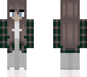 simple flannel girl