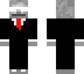 skeleton in the suit with wite glasses