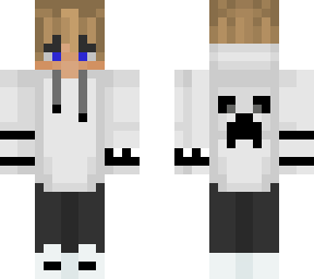 white hoodie boy