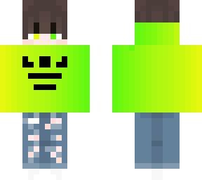 yellow to green