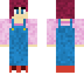 axolotl sweater w/overalls