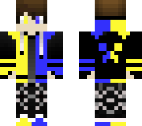 blue and yellow gamer