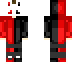 bunny mask (red and black)
