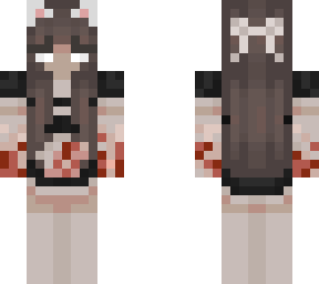 cat maid blood bloody murder halloween skin female girl