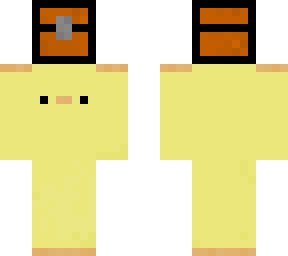duck holding chest