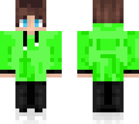 e-boy with green hoodie