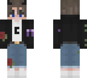 e boy with ribbon
