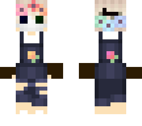 flowers and overalls
