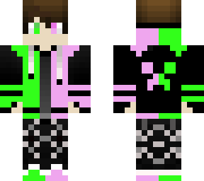 green and pink gamer