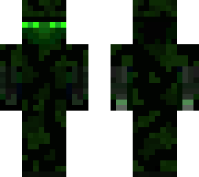 green jungle camo cyborg enderman