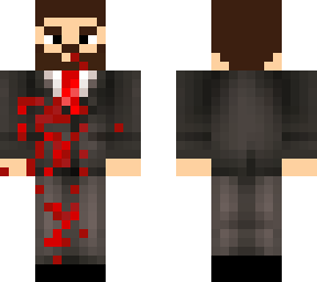 hombre con traje daado
