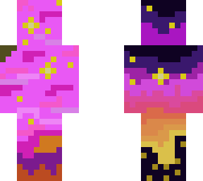 my first ever pixel art (sunset skin) pls like will help out a lot thx