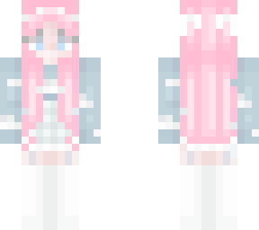 pink hair cloudy outfit