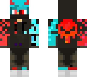 red and blue boy blue hair