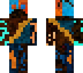 red and blue warrior
