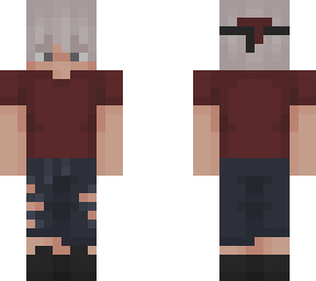 white hair boy