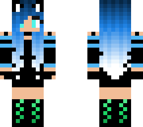 blue haired girl