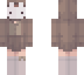 brown hoodie girl (bunnymask version)