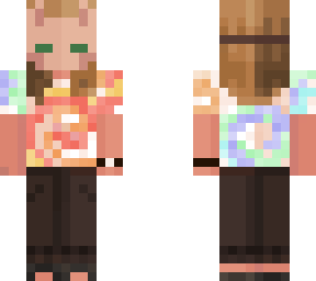 cat mask tie dye