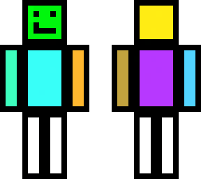 colored pixelated
