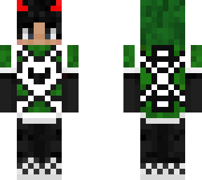 cool green emo boy