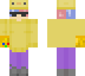 dino with glasses