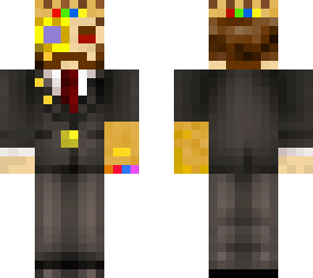 gentleman with thanos gauntlet updated with a crown
