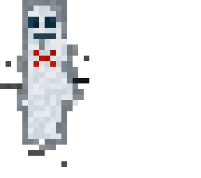 ghost with a bow tie