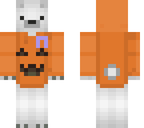 halloween polar bear + chin face and #technosupport