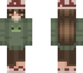 mushroom frog girl