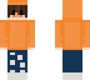 orange asthetic boy