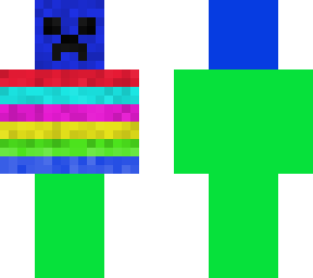 rainbow creeper the reast of the body is green