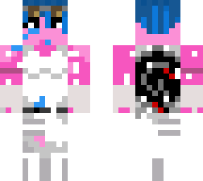 skin chica zombie rosa