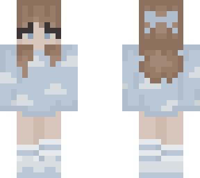 - cloudy blue sweater -
