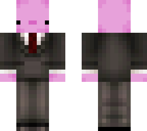 axolotl in suit