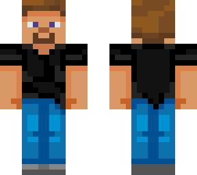 black hive themed steve