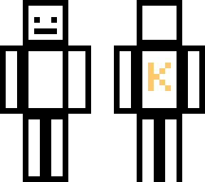 black n white simple skin