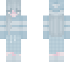 blue aesthetic girl