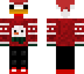 duck in christmas skin