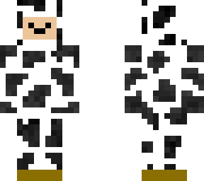 mans inside a cow