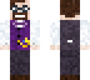 purple vest with pocket clock
