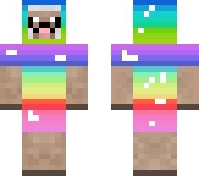 rainbow mustache sheep