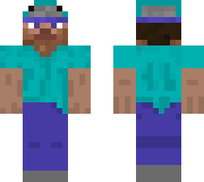 steve with bucket hat with eyes