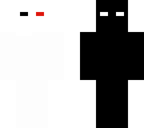 white and black