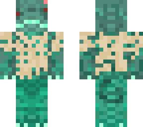 zombie chameleon with torn shirt