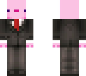 axolotl in a suit