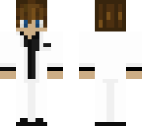 black/white suit