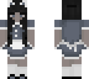 blue maid outfit